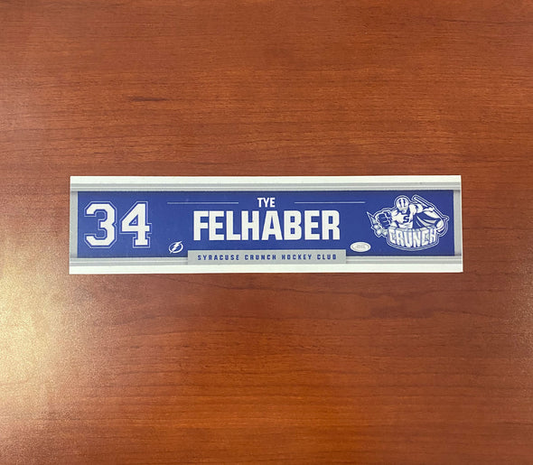 #34 Tye Falhaber Away Nameplate