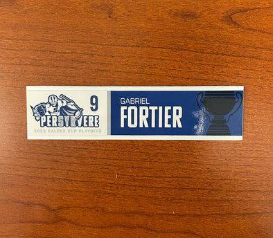 #9 Gabriel Fortier Calder Cup Playoffs Nameplate - 2023