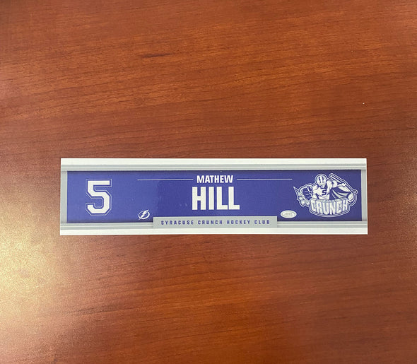 #5 Mathew Hill Away Nameplate