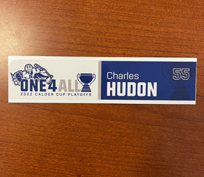 #55 Charles Hudon Calder Cup Playoffs Nameplate - 2021-22