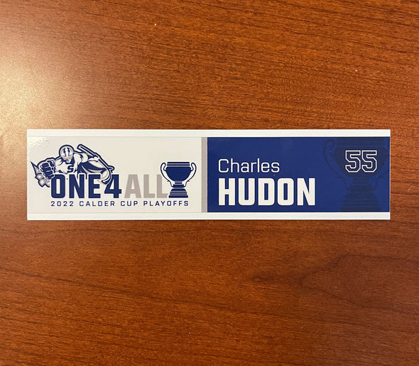 #55 Charles Hudon Calder Cup Playoffs Away Nameplate - 2021-22