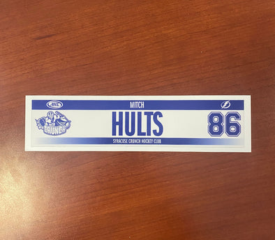 #86 Mitch Hults Home Locker Room Nameplate