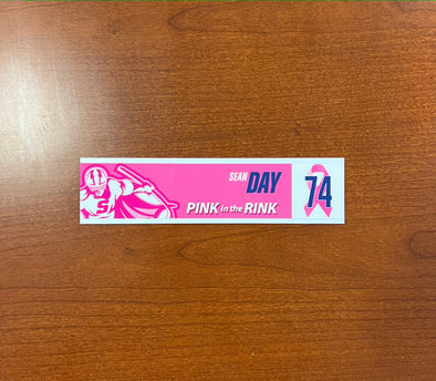 #74 Sean Day Nameplate - 2023-24 Pink in the Rink