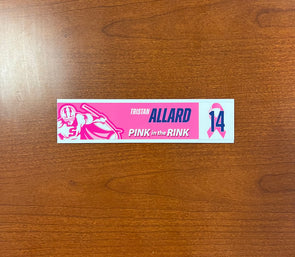#14 Tristan Allard Nameplate - 2023-24 Pink in the Rink