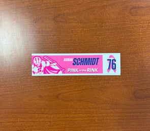 #76 Roman Schmidt Nameplate - 2023-24 Pink in the Rink