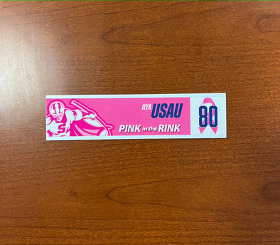 #80 Ilya Usau Nameplate - 2023-24 Pink in the Rink