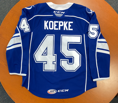 #45 Cole Koepke Blue Jersey - 2022-23