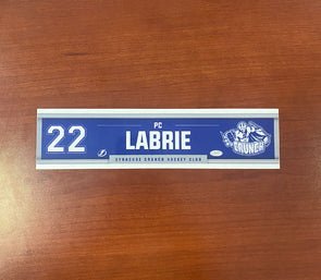 #22 PC Labrie Away Nameplate