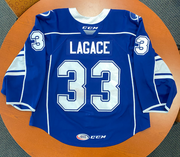 #33 Max Lagace Blue Jersey - 2022-23