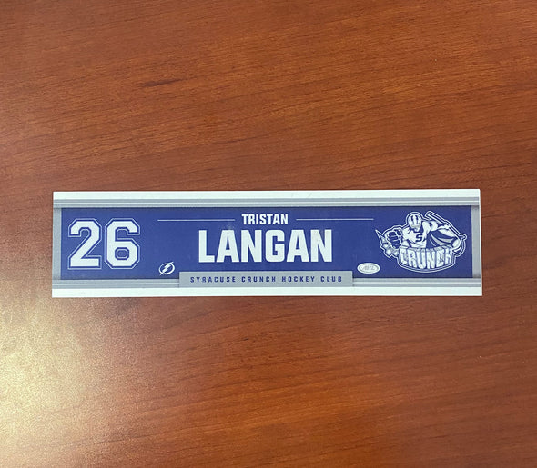 #26 Tristan Langan Away Nameplate