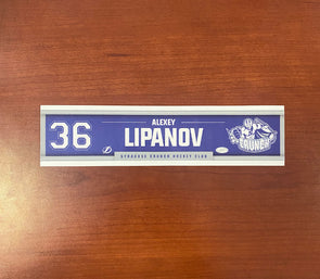 #36 Alexey Lipanov Away Nameplate