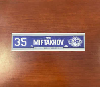 #35 Amir Miftakhov Away Nameplate
