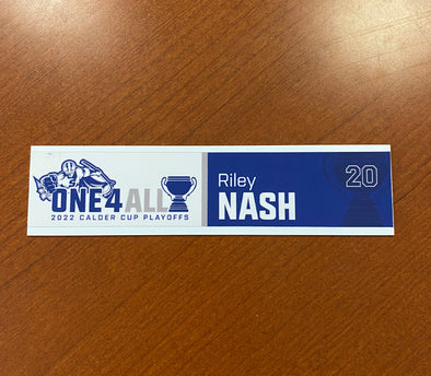 #20 Riley Nash Calder Cup Playoffs Away Nameplate - 2021-22