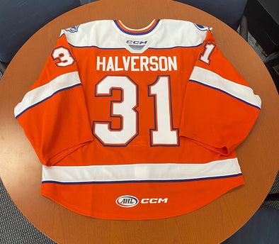 #31 Brandon Halverson Orange Jersey - 2023-24