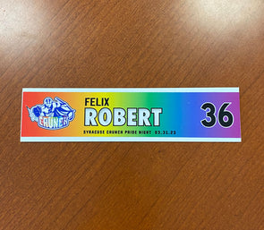 #36 Felix Robert Pride Night Nameplate - March 31, 2023