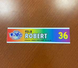#36 Felix Robert Alternate Pride Night Nameplate - March 31, 2023
