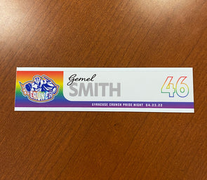 #46 Gemel Smith Pride Night Nameplate - April 23, 2022