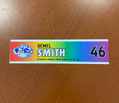 #46 Gemel Smith Pride Night Nameplate - March 31, 2023