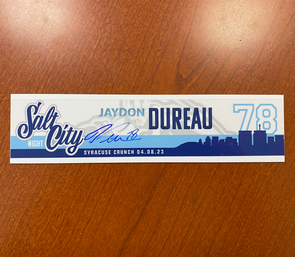 #78 Jaydon Dureau Salt City Night Nameplate - April 8, 2023