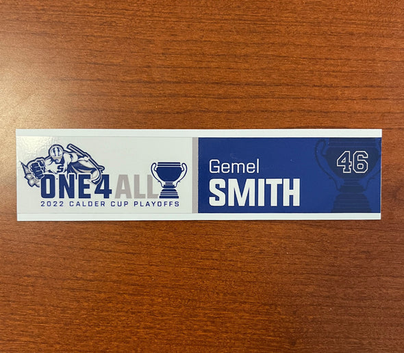 #46 Gemel Smith Calder Cup Playoffs Away Nameplate - 2021-22