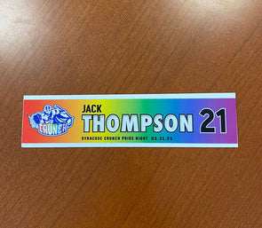 #21 Jack Thompson Pride Night Nameplate - March 31, 2023
