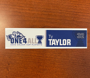 #32 Ty Taylor Calder Cup Playoffs Nameplate - 2021-22
