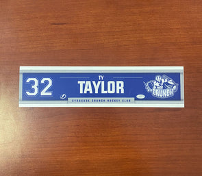 #32 Ty Taylor Away Nameplate