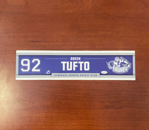 #92 Odeen Tutfo Away Nameplate