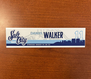 #11 Daniel Walker Salt City Night Nameplate - April 8, 2023