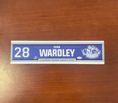 #28 Evan Wardley Away Nameplate
