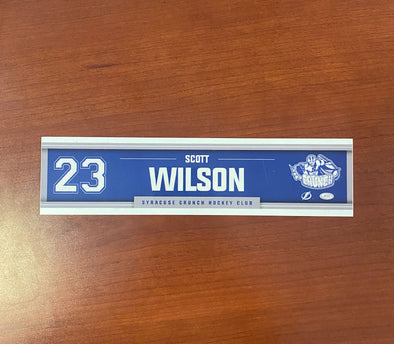 #23 Scott Wilson Away Nameplate