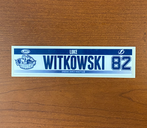 #82 Luke Witkowski Home Nameplate - 2015-16