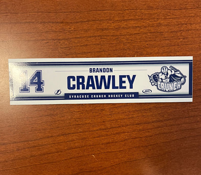 #14 Brandon Crawley Home Locker Room Nameplate