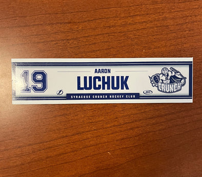#19 Aaron Luchuk Home Locker Room Nameplate