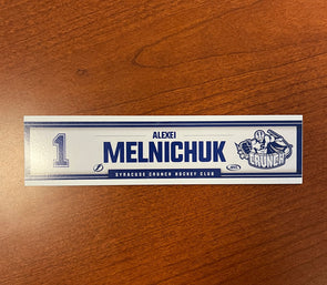 #1 Alexei Melnichuk Home Locker Room Nameplate