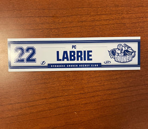 #22 Pierre-Cedric Labrie Home Locker Room Nameplate