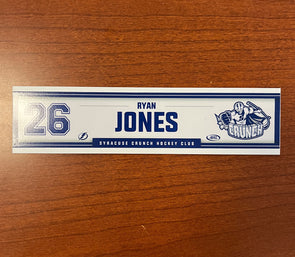 #26 Ryan Jones Home Locker Room Nameplate
