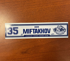 #35 Amir Miftakhov Home Locker Room Nameplate