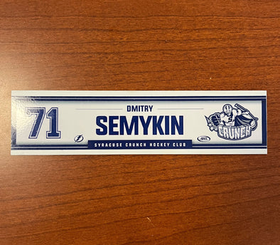 #71 Dmitry Semykin Home Locker Room Nameplate