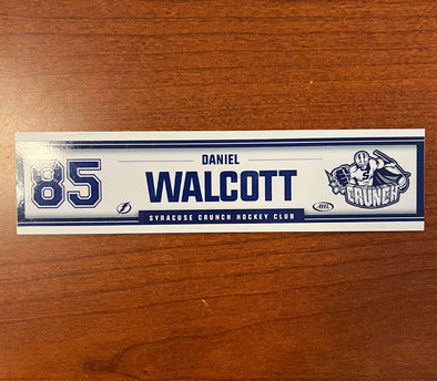 #85 Daniel Walcott Home Locker Room Nameplate