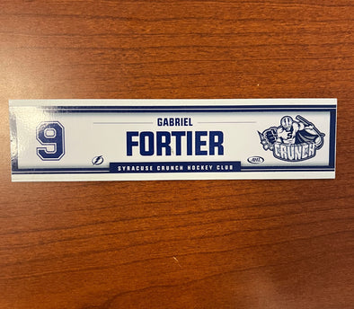 #9 Gabriel Fortier Home Locker Room Nameplate