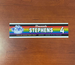 #4 Devante Stephens Pride Night Nameplate - February 24, 2024
