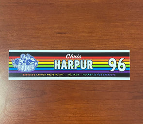 #96 Chris Harpur Pride Night Nameplate - February 24, 2024