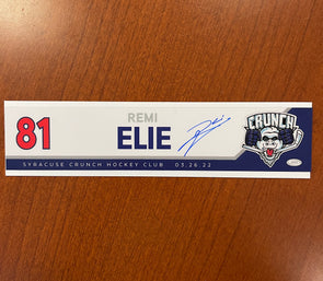 Autographed #81 Remi Elie Reverse Retro Nameplate - March 23 & 26, 2022
