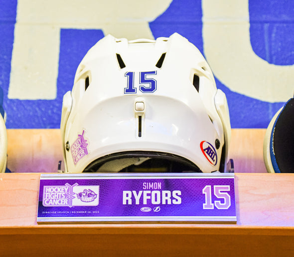 #15 Simon Ryfors Hockey Fights Cancer Nameplate - December 16, 2022
