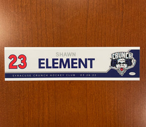 #23 Shawn Element Reverse Retro Nameplate - March 23 & 26, 2022