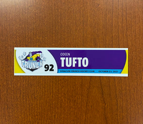 #92 Odeen Tufto Opening Night Nameplate - October 23, 2021
