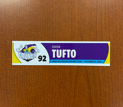 #92 Odeen Tufto Opening Night Nameplate - October 23, 2021