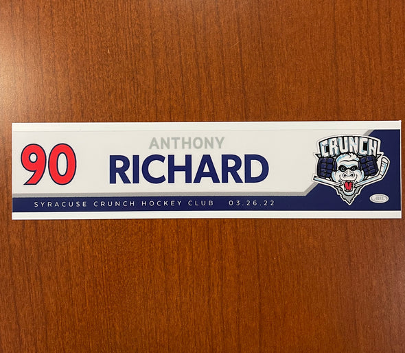 #90 Anthony Richard Reverse Retro Nameplate - March 23 & 26, 2022