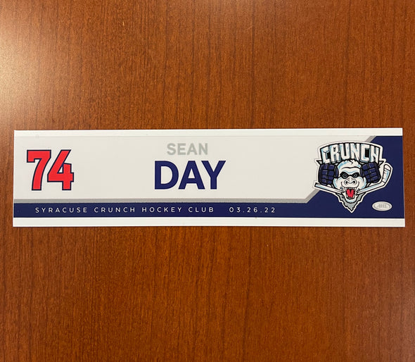 #74 Sean Day Reverse Retro Nameplate - March 23 & 26, 2022